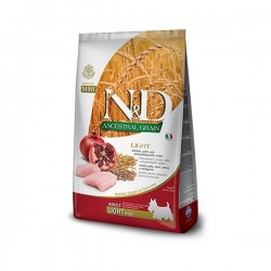 N&D Düşük Tahıllı Light Tavuk ve Narlı Diyet Köpek Maması 2.5 Kg